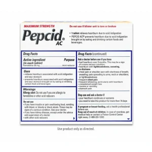 Maximum Strength PEPCID AC® Tablets with Famotidine