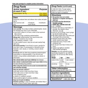 Infants’ Pain & Fever Cherry Flavor